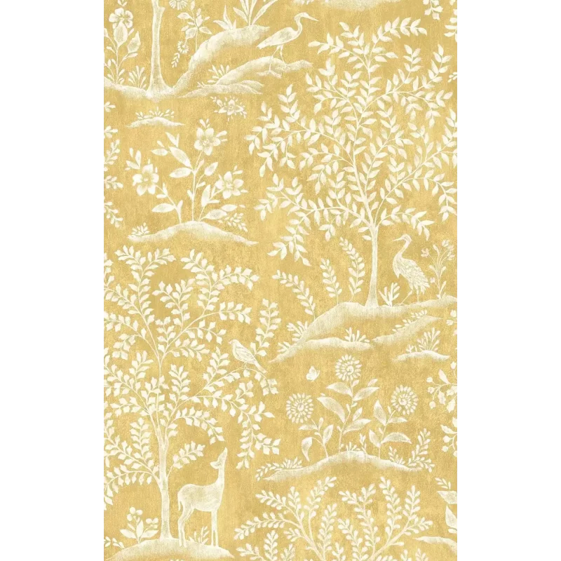FORESTA Carta da parati Ritardante di Fiamma, Design Fiabesco con Alberi e Animali - NCW4490-01