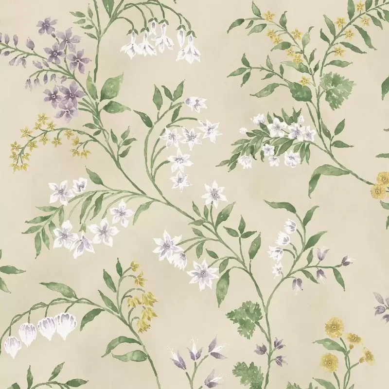 ALMORA Carta da parati Almora Motivo Floreale Elegante con Campanule e Fucsie - NCW4491-02