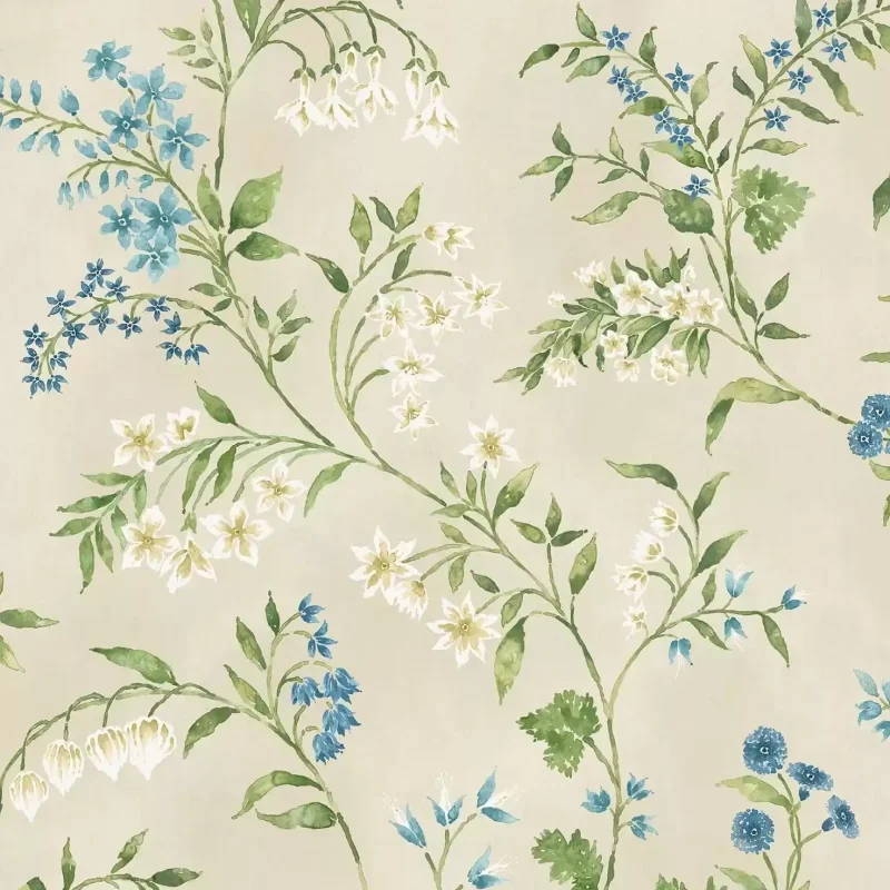 ALMORA Carta da parati Almora Motivo Floreale Elegante con Campanule e Fucsie - NCW4491-04