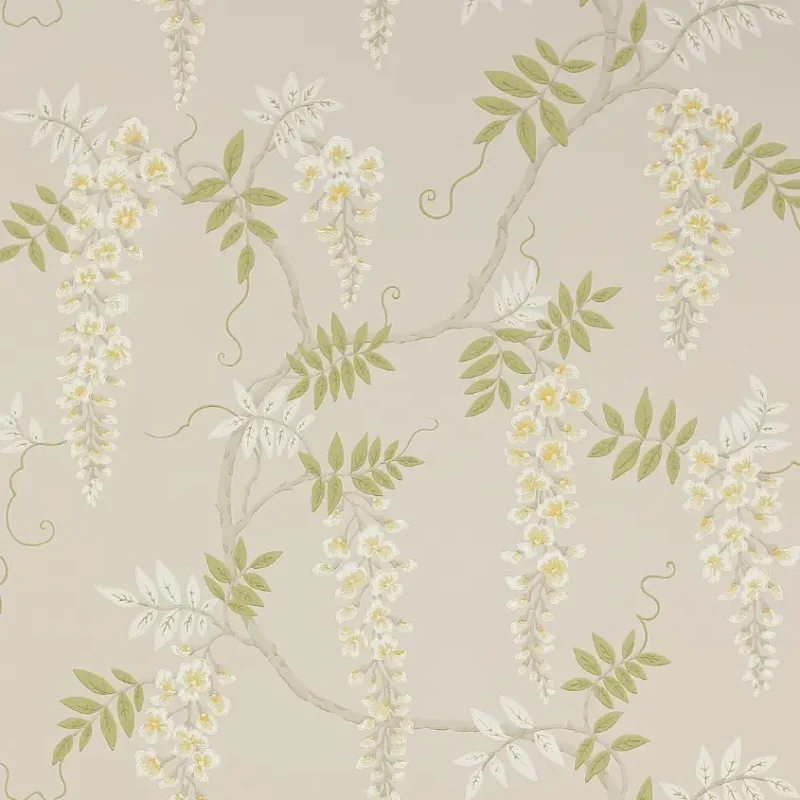 GRAYSHOTT Carta da parati in Tessuto non tessuto Motivo floreale con Glicine - W7005-01