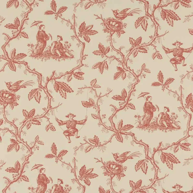 Toile de Jouy Chinoiserie Carta da parati stile tradizionale e influenze orientali