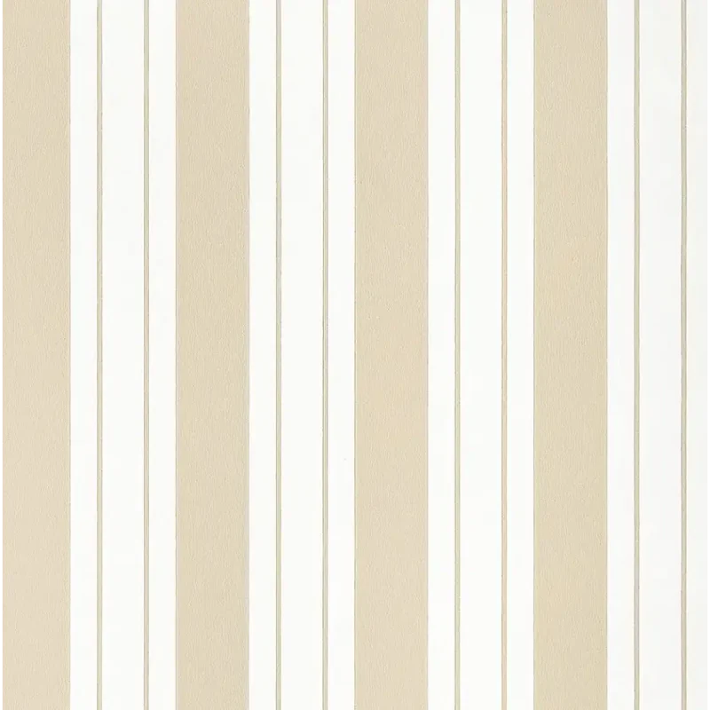 STRISCIA DI LIGORIO Carta da parati ritardante di fiamma con striscia monocromatica su sfondo avorio - W7981-05