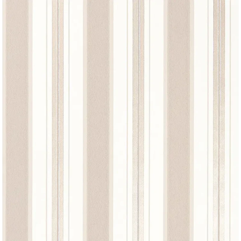 PERUZZI STRIPE Carta da parati effetto tono su tono e accenti metallici, ritardante di fiamma - W7982-02
