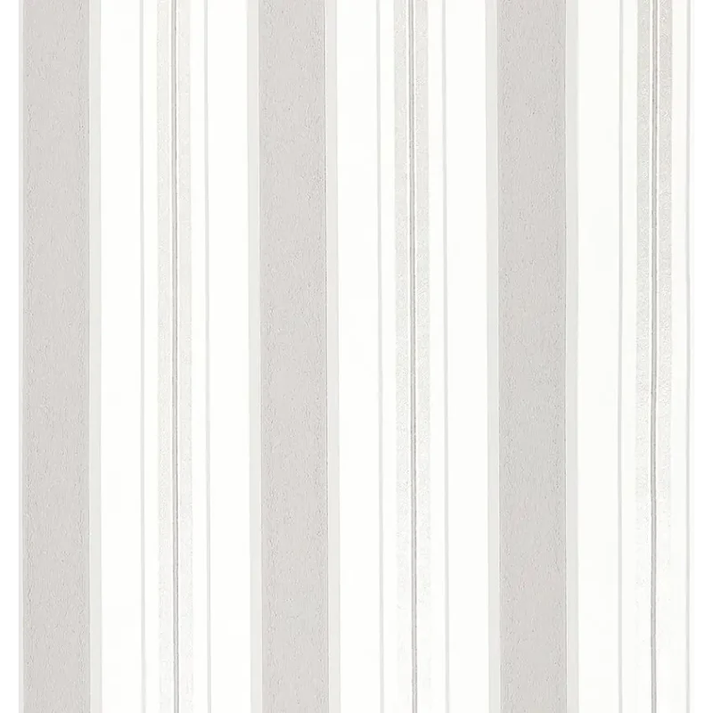 PERUZZI STRIPE Carta da parati effetto tono su tono e accenti metallici, ritardante di fiamma - W7982-07