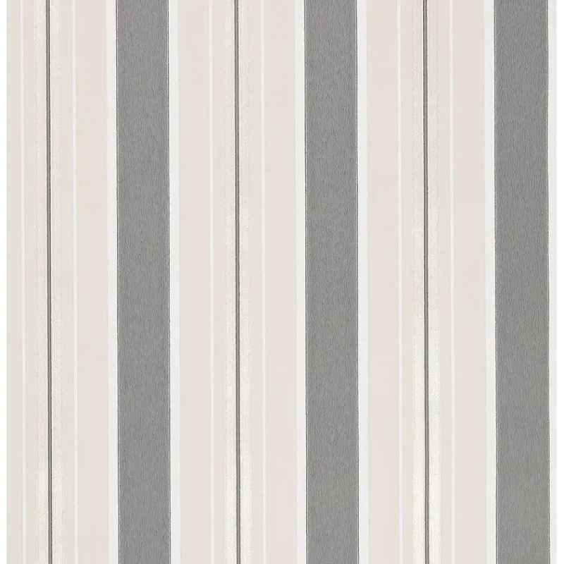 PERUZZI STRIPE Carta da parati effetto tono su tono e accenti metallici, ritardante di fiamma - W7982-08