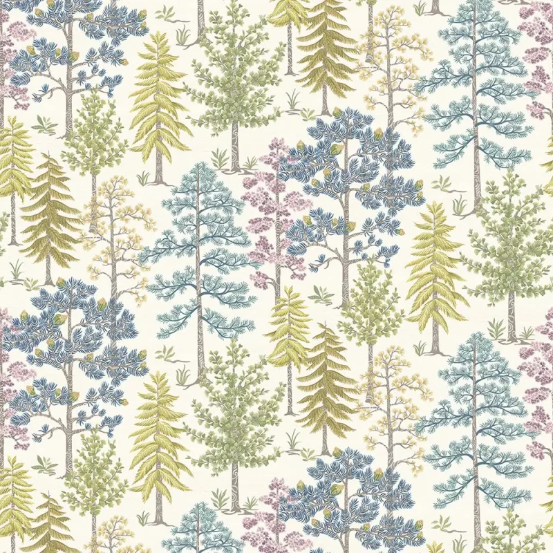 VANA Carta da parati Foresta europea – Ritardante di fiamma, Tessuto non tessuto, effetto rilassante e naturale - W8030-03