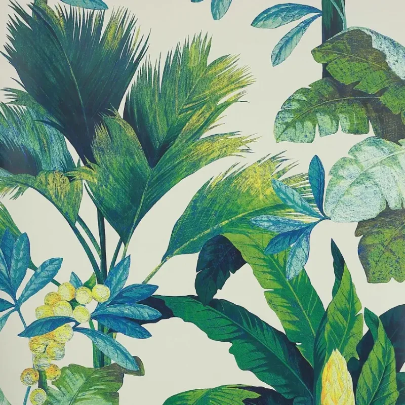 SALENGRO Carta da parati in tessuto non tessuto motivo palme tropicali - 03095-03