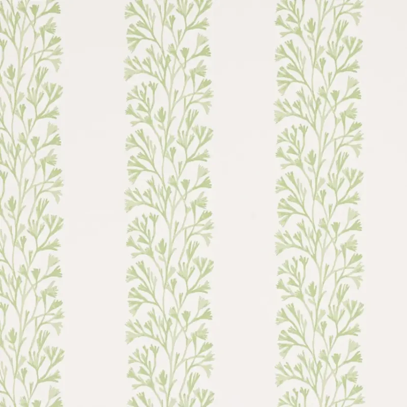 DITA Carta da parati motivo delicata striscia botanica su fondo crema - J196W-03