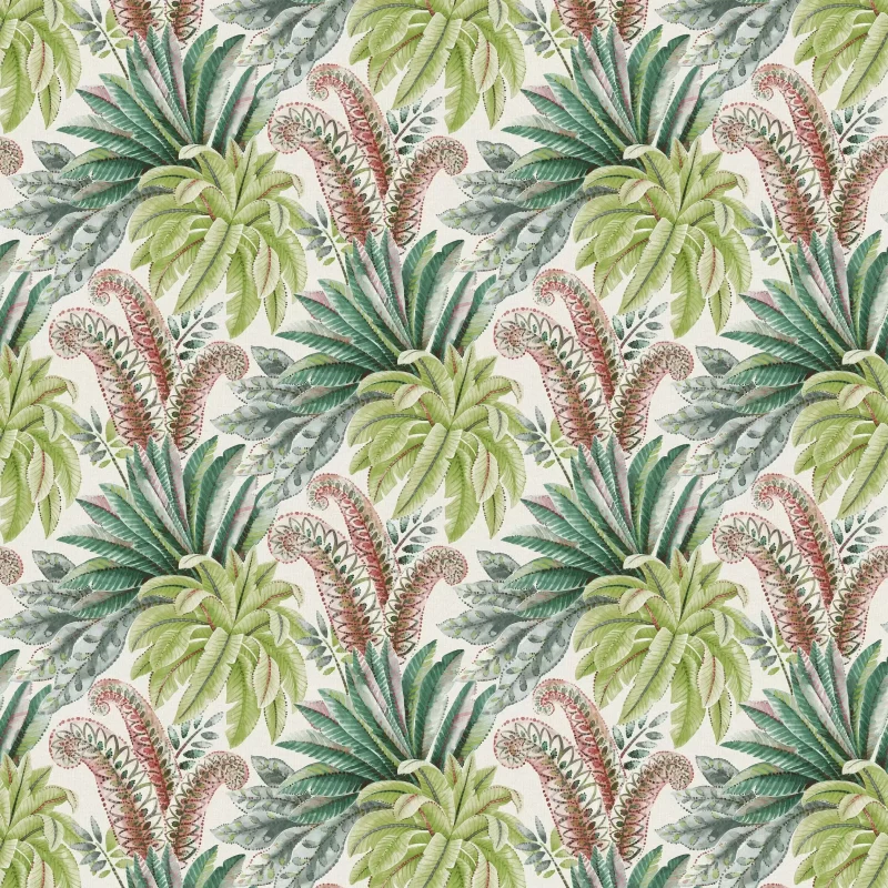 PALOMA Carta da parati in tessuto non tessuto stile botanico dal tocco esotico - W7614-02