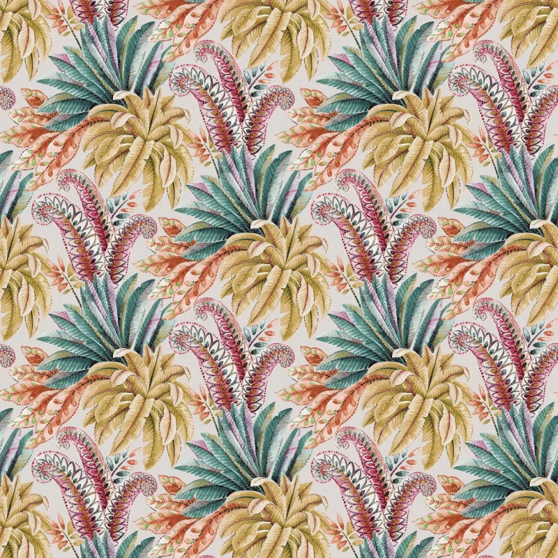 PALOMA Carta da parati in tessuto non tessuto stile botanico dal tocco esotico - W7614-03