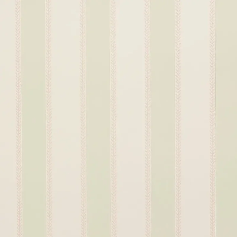 GRAYCOTT STRIPE Carta da parati a righe sottili arricchita da un bordo decorativo a foglia - 07190-02