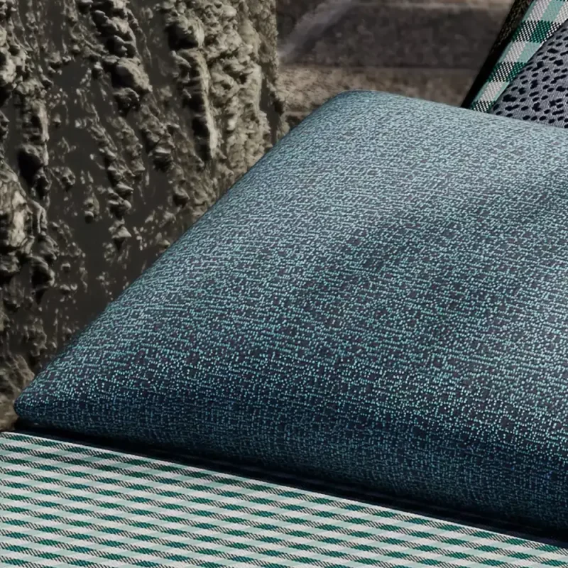 OUTDOOR TRINIDAD Tessuto jacquard con motivo a pois per interni ed esterni